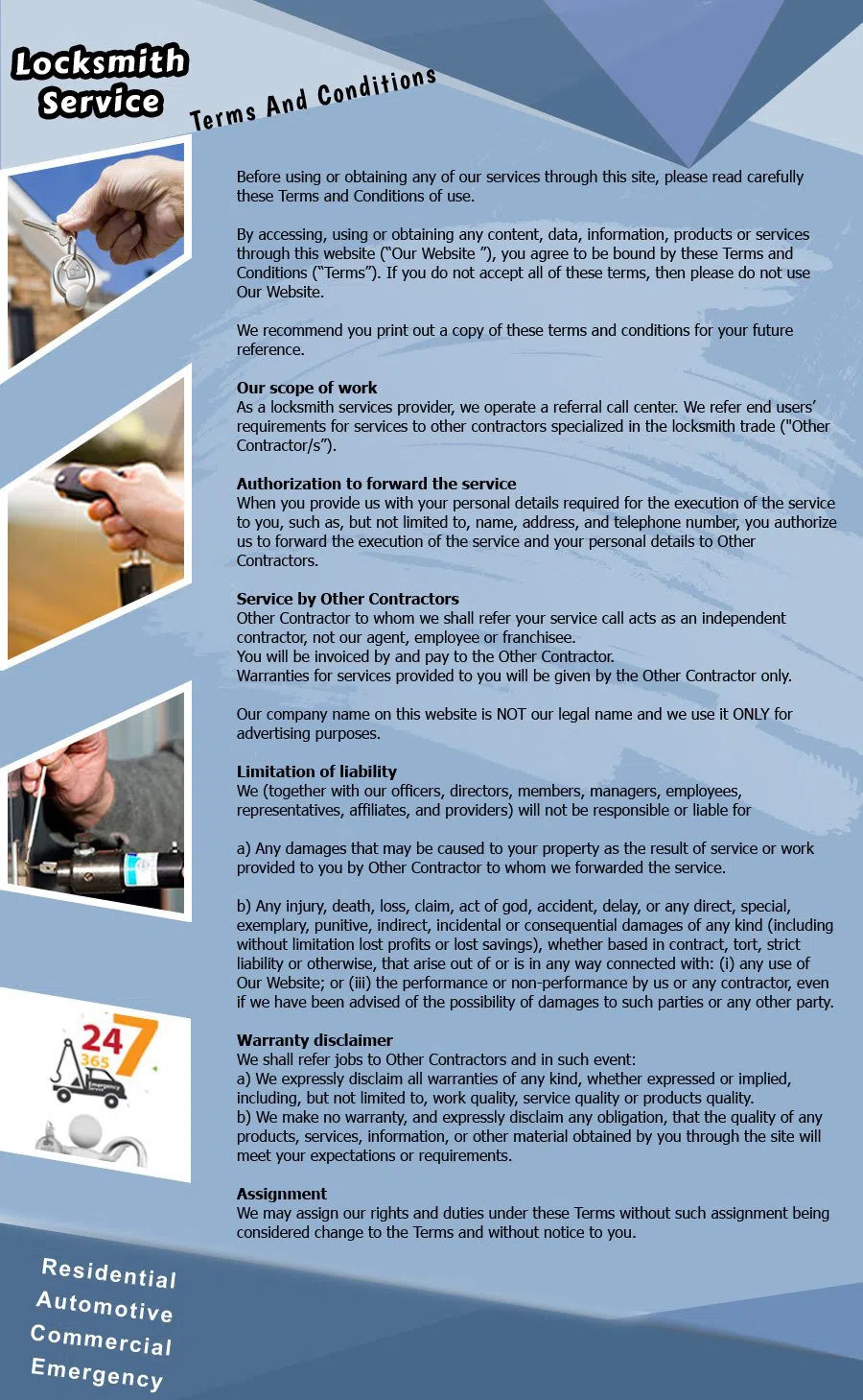 Houston Mobile Locksmith Houston, TX 281-670-2361 - TermsAndCondition-12